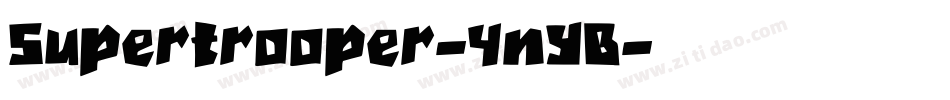 Supertrooper-4nYB字体转换