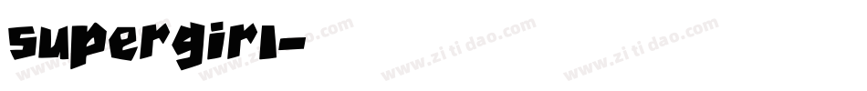 supergirl字体转换