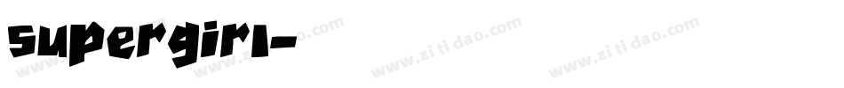 supergirl字体转换