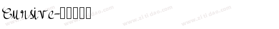 Cursive字体转换