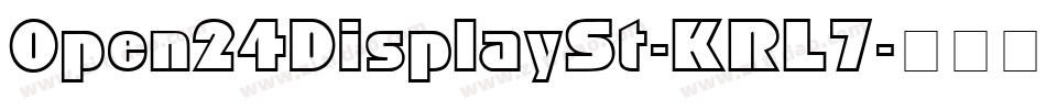Open24DisplaySt-KRL7字体转换