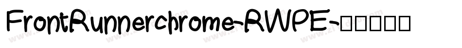 FrontRunnerchrome-RWPE字体转换