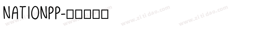 NATIONPP字体转换