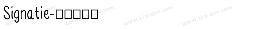 Signatie字体转换