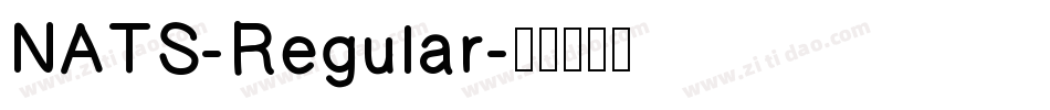 NATS-Regular字体转换
