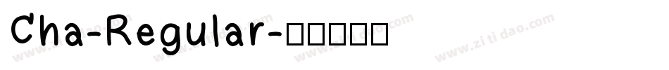 Cha-Regular字体转换