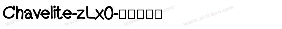 Chavelite-zLx0字体转换