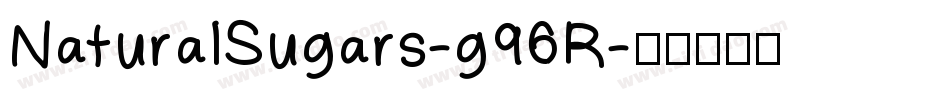 NaturalSugars-g96R字体转换