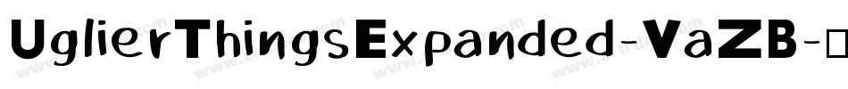 UglierThingsExpanded-VaZB字体转换