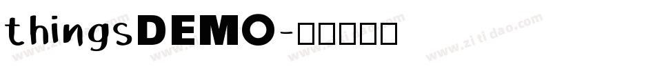 thingsDEMO字体转换