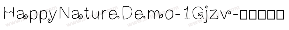 HappyNatureDemo-1Gjzv字体转换