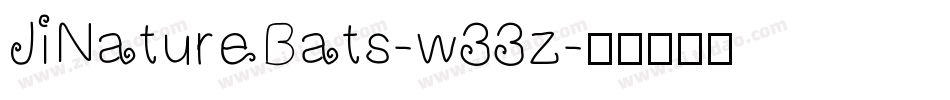 JiNatureBats-w33z字体转换