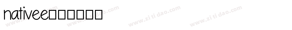 nativee字体转换
