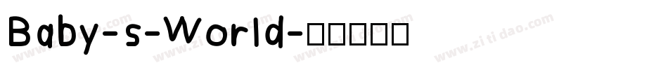 Baby-s-World字体转换