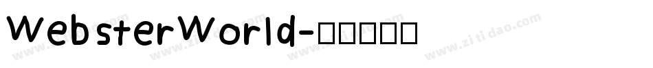 WebsterWorld字体转换