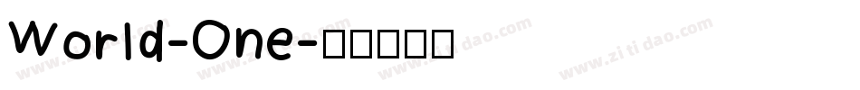 World-One字体转换