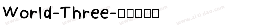 World-Three字体转换