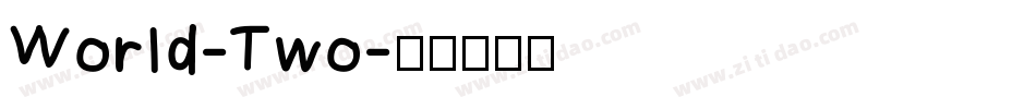 World-Two字体转换