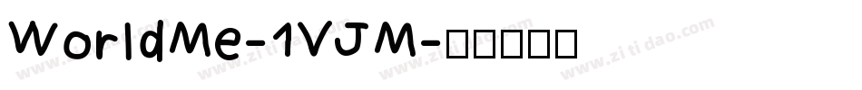 WorldMe-1VJM字体转换