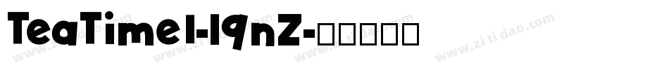 TeaTimeI-l9nZ字体转换