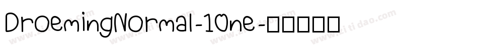 DroemingNormal-10ne字体转换