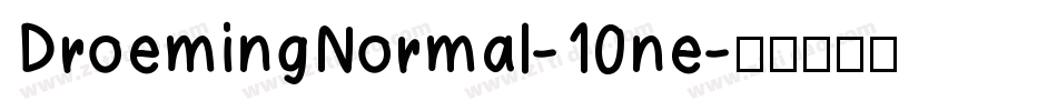 DroemingNormal-10ne字体转换