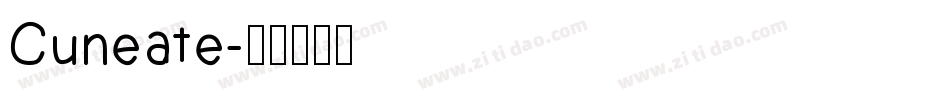 Cuneate字体转换
