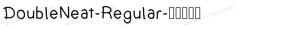 DoubleNeat-Regular字体转换