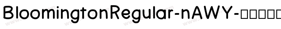 BloomingtonRegular-nAWY字体转换