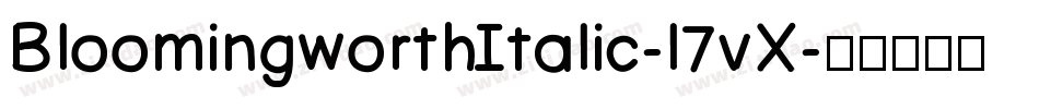 BloomingworthItalic-l7vX字体转换