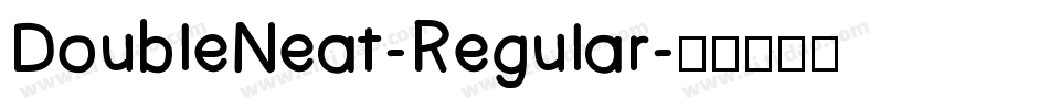 DoubleNeat-Regular字体转换