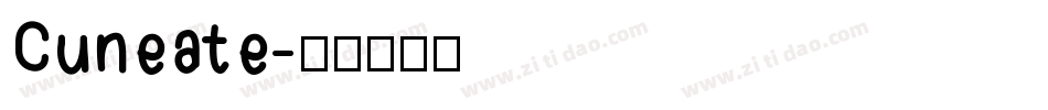 Cuneate字体转换