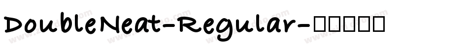 DoubleNeat-Regular字体转换