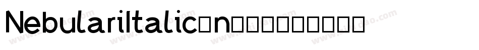 NebulariItalic-n674字体转换