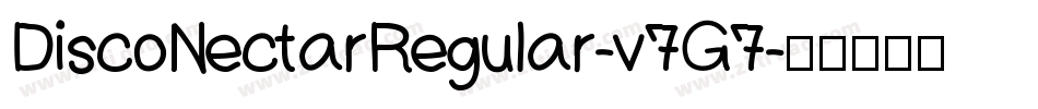 DiscoNectarRegular-v7G7字体转换
