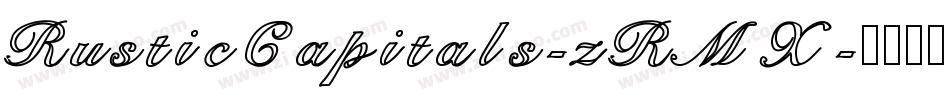 RusticCapitals-zRMX字体转换
