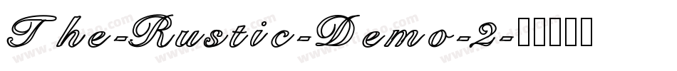 The-Rustic-Demo-2字体转换