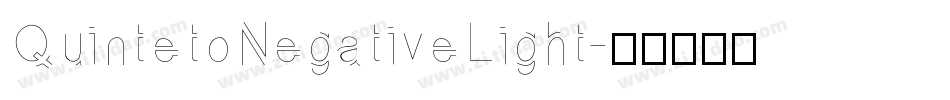 QuintetoNegativeLight字体转换