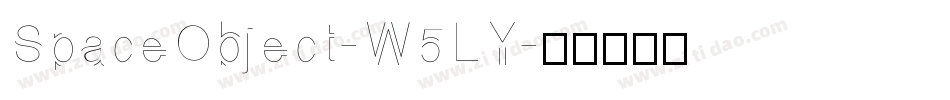 SpaceObject-W5LY字体转换