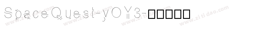 SpaceQuest-yOY3字体转换