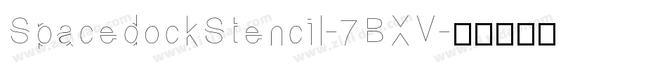 SpacedockStencil-7BXV字体转换