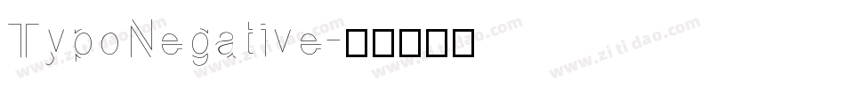 TypoNegative字体转换