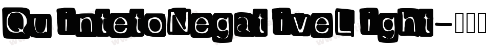 QuintetoNegativeLight字体转换