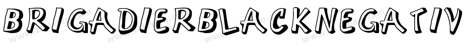 BrigadierBlackNegative字体转换
