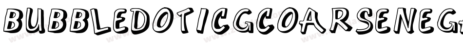 BubbledotICGCoarseNegative字体转换