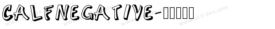 CalfNegative字体转换
