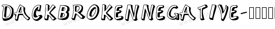DackBrokenNegative字体转换