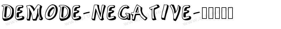 Demode-Negative字体转换