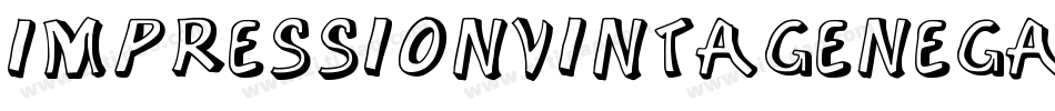 ImpressionVintageNegative字体转换