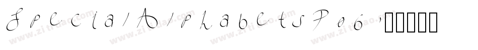 SpecialAlphabetsP06字体转换